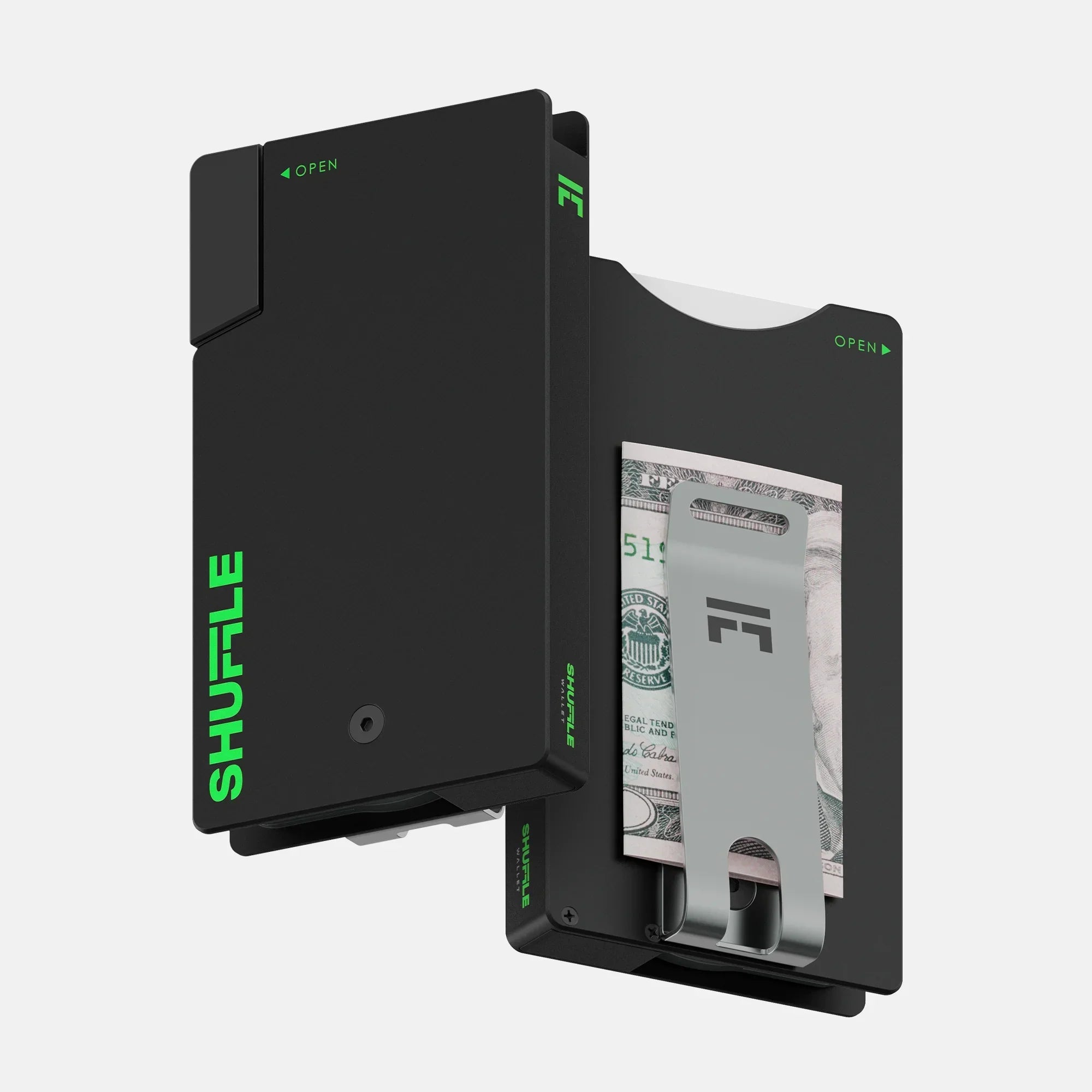 black shuffle smart wallet