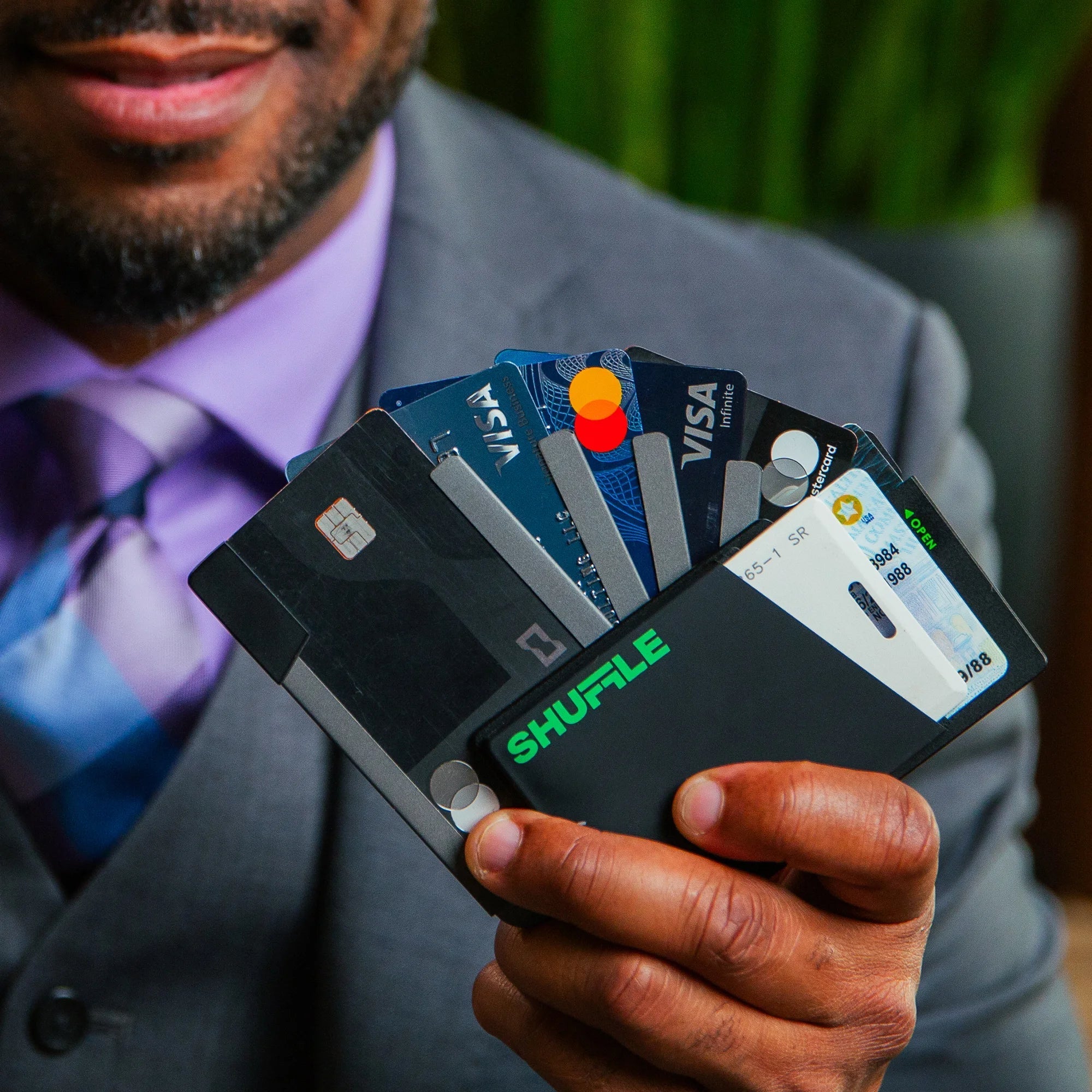 shuffle rfid blocking wallet